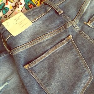 High rise skinny jeans